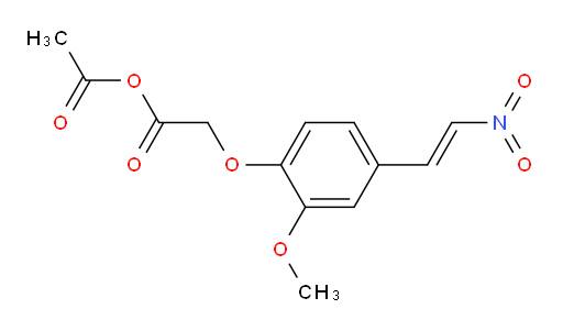 acetic (E)-2-(2-methoxy-4-(2-nitrovinyl)phenoxy)acetic anhydride