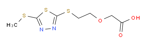 2-(2-((5-(methylthio)-1,3,4-thiadiazol-2-yl)thio)ethoxy)acetic acid