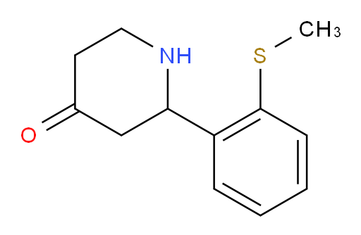 2-(2-(methylthio)phenyl)piperidin-4-one