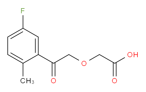 2-(2-(5-fluoro-2-methylphenyl)-2-oxoethoxy)acetic acid