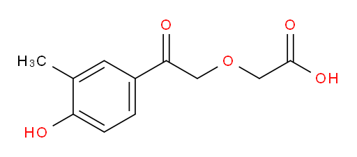 2-(2-(4-hydroxy-3-methylphenyl)-2-oxoethoxy)acetic acid