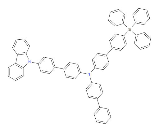 N-(4'-(9H-carbazol-9-yl)-[1,1'-biphenyl]-4-yl)-N-([1,1'-biphenyl]-4-yl)-4'-(triphenylsilyl)-[1,1'-biphenyl]-4-amine