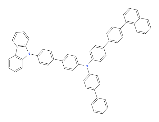 N-(4'-(9H-carbazol-9-yl)-[1,1'-biphenyl]-4-yl)-N-([1,1'-biphenyl]-4-yl)-4'-(naphthalen-1-yl)-[1,1'-biphenyl]-4-amine