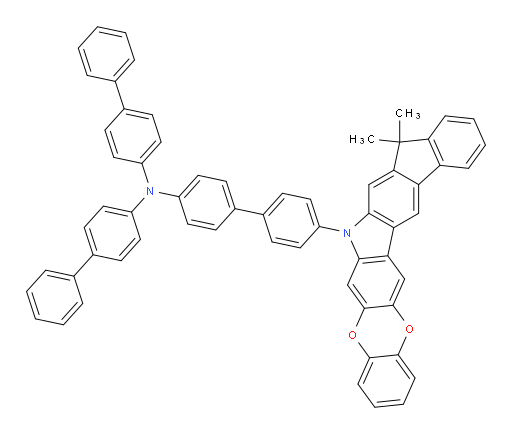 N,N-di([1,1'-biphenyl]-4-yl)-4'-(9,9-dimethylbenzo[5,6][1,4]dioxino[2,3-b]indeno[1,2-h]carbazol-7(9H)-yl)-[1,1'-biphenyl]-4-amine