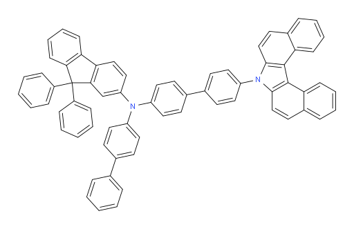 N-(4'-(7H-dibenzo[c,g]carbazol-7-yl)-[1,1'-biphenyl]-4-yl)-N-([1,1'-biphenyl]-4-yl)-9,9-diphenyl-9H-fluoren-2-amine