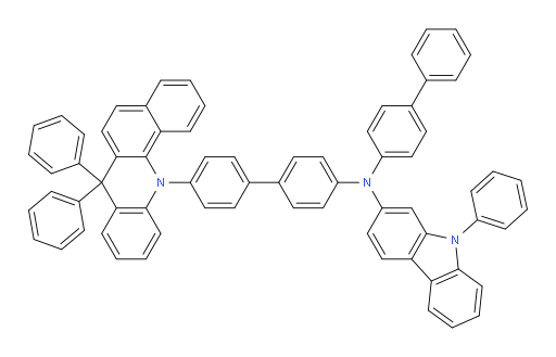 N-([1,1'-biphenyl]-4-yl)-N-(4'-(7,7-diphenylbenzo[c]acridin-12(7H)-yl)-[1,1'-biphenyl]-4-yl)-9-phenyl-9H-carbazol-2-amine
