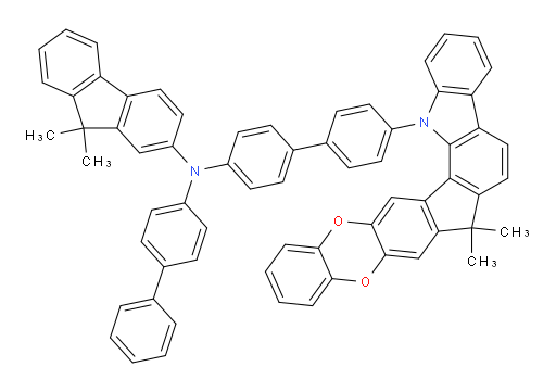 N-([1,1'-biphenyl]-4-yl)-N-(4'-(7,7-dimethylbenzo[5',6'][1,4]dioxino[2',3':5,6]indeno[1,2-a]carbazol-16(7H)-yl)-[1,1'-biphenyl]-4-yl)-9,9-dimethyl-9H-fluoren-2-amine