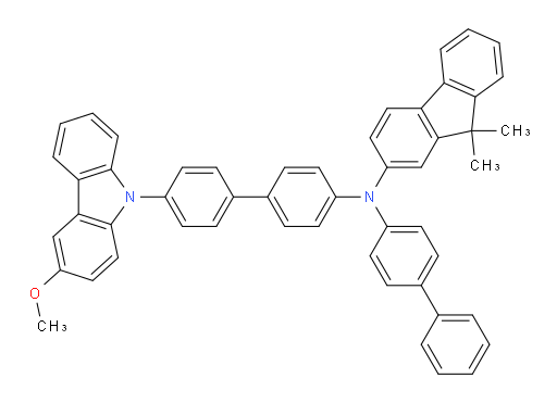 N-([1,1'-biphenyl]-4-yl)-N-(4'-(3-methoxy-9H-carbazol-9-yl)-[1,1'-biphenyl]-4-yl)-9,9-dimethyl-9H-fluoren-2-amine