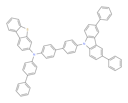 N-([1,1'-biphenyl]-4-yl)-N-(4'-(3,6-diphenyl-9H-carbazol-9-yl)-[1,1'-biphenyl]-4-yl)dibenzo[b,d]thiophen-3-amine