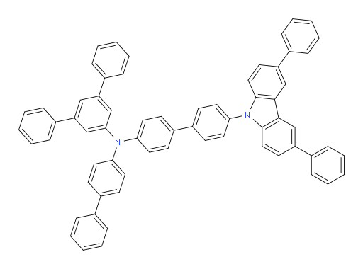 N-([1,1'-biphenyl]-4-yl)-N-(4'-(3,6-diphenyl-9H-carbazol-9-yl)-[1,1'-biphenyl]-4-yl)-[1,1':3',1''-terphenyl]-5'-amine