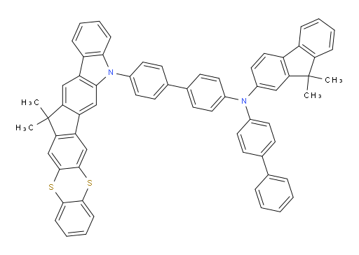 N-([1,1'-biphenyl]-4-yl)-N-(4'-(15,15-dimethylbenzo[5',6'][1,4]dithiino[2',3':5,6]indeno[1,2-b]carbazol-5(15H)-yl)-[1,1'-biphenyl]-4-yl)-9,9-dimethyl-9H-fluoren-2-amine