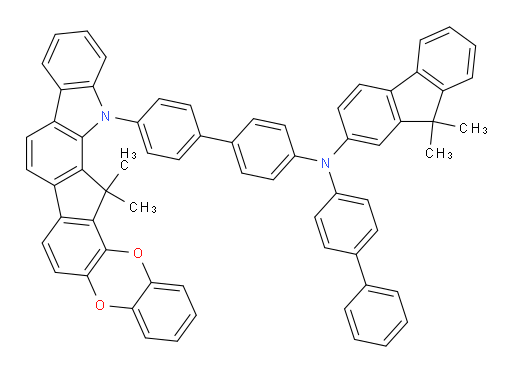N-([1,1'-biphenyl]-4-yl)-N-(4'-(15,15-dimethylbenzo[5',6'][1,4]dioxino[2',3':4,5]indeno[2,1-a]carbazol-14(15H)-yl)-[1,1'-biphenyl]-4-yl)-9,9-dimethyl-9H-fluoren-2-amine