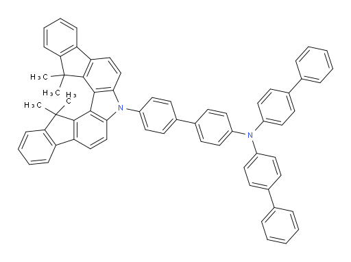 N,N-di([1,1'-biphenyl]-4-yl)-4'-(14,14,15,15-tetramethyl-14,15-dihydro-7H-diindeno[1,2-c:2',1'-g]carbazol-7-yl)-[1,1'-biphenyl]-4-amine