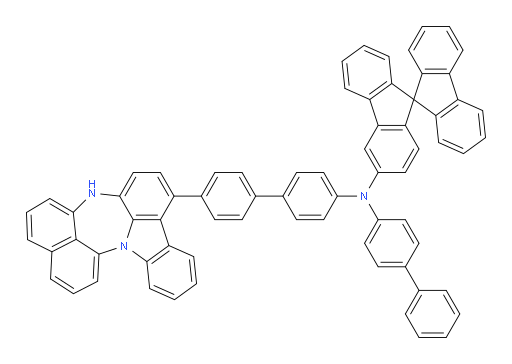N-(4'-(4H-naphtho[1',8':5,6,7][1,4]diazepino[3,2,1-jk]carbazol-7-yl)-[1,1'-biphenyl]-4-yl)-N-([1,1'-biphenyl]-4-yl)-9,9'-spirobi[fluoren]-3-amine