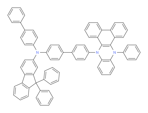 N-([1,1'-biphenyl]-4-yl)-9,9-diphenyl-N-(4'-(14-phenyldibenzo[a,c]phenazin-9(14H)-yl)-[1,1'-biphenyl]-4-yl)-9H-fluoren-2-amine
