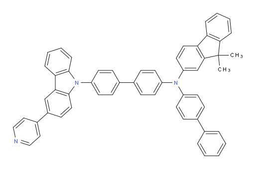 N-([1,1'-biphenyl]-4-yl)-9,9-dimethyl-N-(4'-(3-(pyridin-4-yl)-9H-carbazol-9-yl)-[1,1'-biphenyl]-4-yl)-9H-fluoren-2-amine