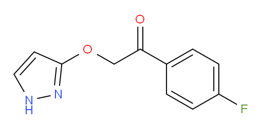 2-((1H-pyrazol-3-yl)oxy)-1-(4-fluorophenyl)ethanone