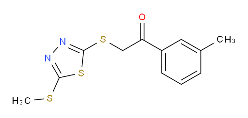 2-((5-(methylthio)-1,3,4-thiadiazol-2-yl)thio)-1-(m-tolyl)ethanone