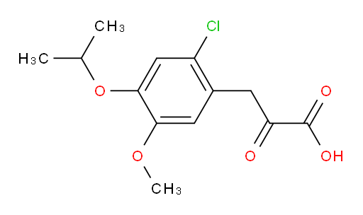 3-(2-chloro-4-isopropoxy-5-methoxyphenyl)-2-oxopropanoic acid