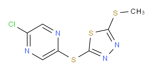 2-((5-chloropyrazin-2-yl)thio)-5-(methylthio)-1,3,4-thiadiazole