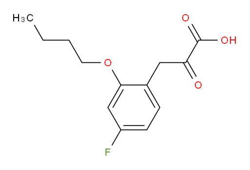 3-(2-butoxy-4-fluorophenyl)-2-oxopropanoic acid
