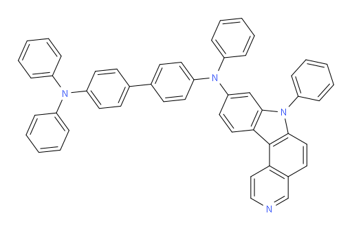 N4,N4,N4'-triphenyl-N4'-(7-phenyl-7H-pyrido[3,4-c]carbazol-9-yl)-[1,1'-biphenyl]-4,4'-diamine