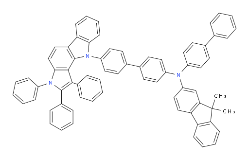 N-([1,1'-biphenyl]-4-yl)-9,9-dimethyl-N-(4'-(1,2,3-triphenylpyrrolo[3,2-a]carbazol-10(3H)-yl)-[1,1'-biphenyl]-4-yl)-9H-fluoren-2-amine