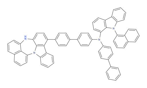 N-(4'-(4H-naphtho[1',8':5,6,7][1,4]diazepino[3,2,1-jk]carbazol-7-yl)-[1,1'-biphenyl]-4-yl)-N-([1,1'-biphenyl]-4-yl)-9-(naphthalen-1-yl)-9H-carbazol-1-amine