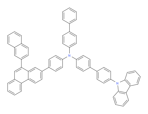 N-([1,1'-biphenyl]-4-yl)-4'-(9H-carbazol-9-yl)-N-(4-(10-(naphthalen-2-yl)phenanthren-2-yl)phenyl)-[1,1'-biphenyl]-4-amine