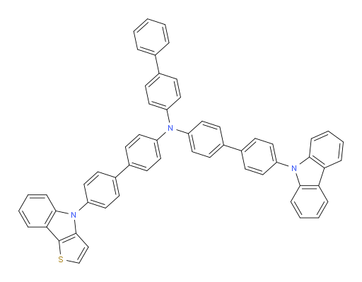 N-(4'-(4H-thieno[3,2-b]indol-4-yl)-[1,1'-biphenyl]-4-yl)-N-([1,1'-biphenyl]-4-yl)-4'-(9H-carbazol-9-yl)-[1,1'-biphenyl]-4-amine