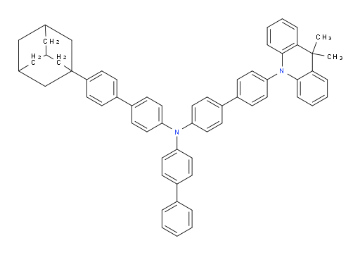 N-([1,1'-biphenyl]-4-yl)-4'-(adamantan-1-yl)-N-(4'-(9,9-dimethylacridin-10(9H)-yl)-[1,1'-biphenyl]-4-yl)-[1,1'-biphenyl]-4-amine