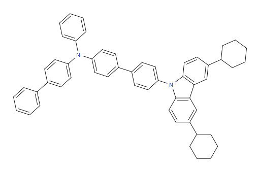 N-([1,1'-biphenyl]-4-yl)-4'-(3,6-dicyclohexyl-9H-carbazol-9-yl)-N-phenyl-[1,1'-biphenyl]-4-amine