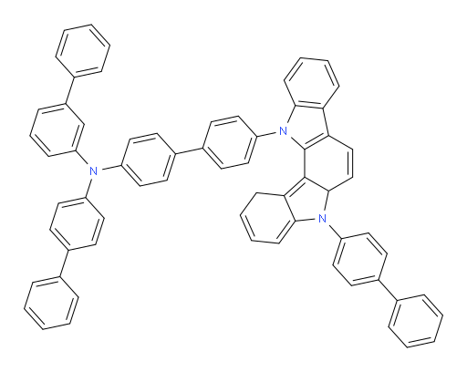 N-([1,1'-biphenyl]-4-yl)-N-(4'-(5-([1,1'-biphenyl]-4-yl)-5,5a-dihydroindolo[3,2-a]carbazol-12(1H)-yl)-[1,1'-biphenyl]-4-yl)-[1,1'-biphenyl]-3-amine