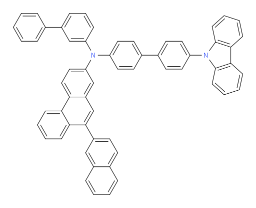 N-(4'-(9H-carbazol-9-yl)-[1,1'-biphenyl]-4-yl)-N-([1,1'-biphenyl]-3-yl)-9-(naphthalen-2-yl)phenanthren-2-amine