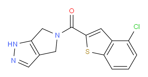 (4-chlorobenzo[b]thiophen-2-yl)(pyrrolo[3,4-c]pyrazol-5(1H,4H,6H)-yl)methanone