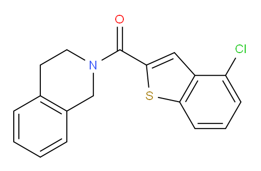 (4-chlorobenzo[b]thiophen-2-yl)(3,4-dihydroisoquinolin-2(1H)-yl)methanone