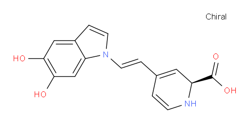 (S,E)-4-(2-(5,6-dihydroxy-1H-indol-1-yl)vinyl)-1,2-dihydropyridine-2-carboxylic acid