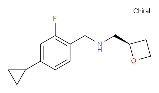 (R)-N-(4-cyclopropyl-2-fluorobenzyl)-1-(oxetan-2-yl)methanamine