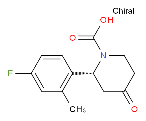 (R)-2-(4-fluoro-2-methylphenyl)-4-oxopiperidine-1-carboxylic acid