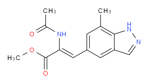 (Z)-methyl 2-acetamido-3-(7-methyl-1H-indazol-5-yl)acrylate