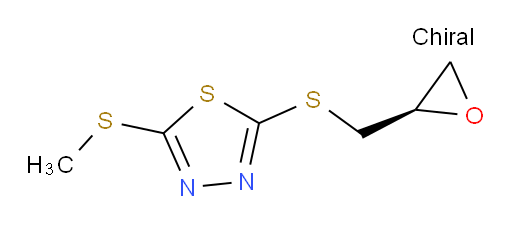 (R)-2-(methylthio)-5-((oxiran-2-ylmethyl)thio)-1,3,4-thiadiazole