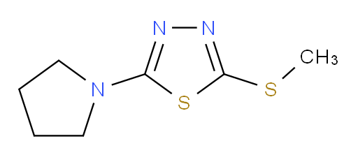 2-(methylthio)-5-(pyrrolidin-1-yl)-1,3,4-thiadiazole