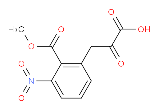 3-(2-(methoxycarbonyl)-3-nitrophenyl)-2-oxopropanoic acid