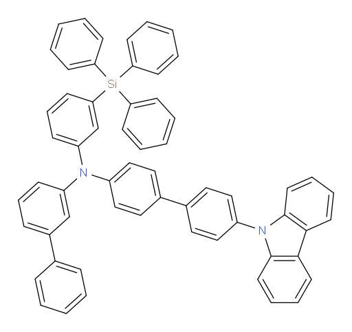 N-(4'-(9H-carbazol-9-yl)-[1,1'-biphenyl]-4-yl)-N-(3-(triphenylsilyl)phenyl)-[1,1'-biphenyl]-3-amine