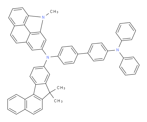 N4-(7,7-dimethyl-7H-benzo[c]fluoren-9-yl)-N4-(4-methyl-4H-benzo[def]carbazol-2-yl)-N4',N4'-diphenyl-[1,1'-biphenyl]-4,4'-diamine