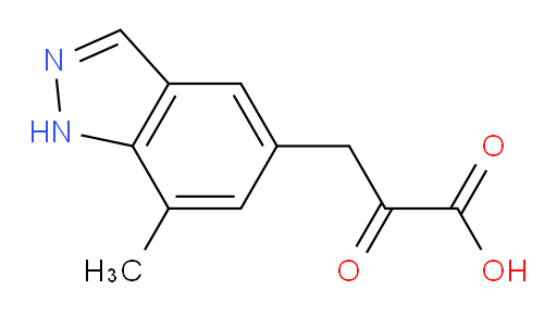 3-(7-methyl-1H-indazol-5-yl)-2-oxopropanoic acid