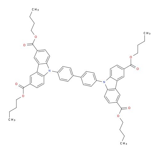 tetrabutyl 9,9'-([1,1'-biphenyl]-4,4'-diyl)bis(9H-carbazole-3,6-dicarboxylate)