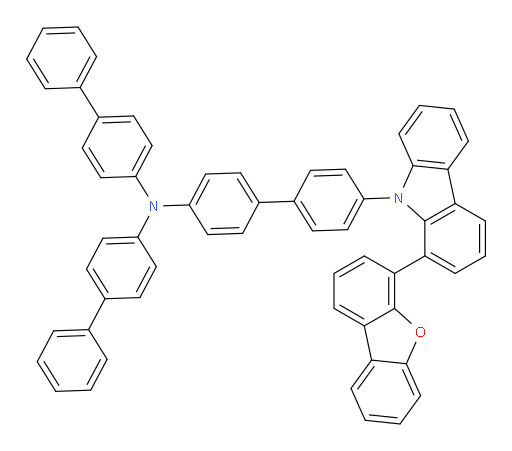 N,N-di([1,1'-biphenyl]-4-yl)-4'-(1-(dibenzo[b,d]furan-4-yl)-9H-carbazol-9-yl)-[1,1'-biphenyl]-4-amine