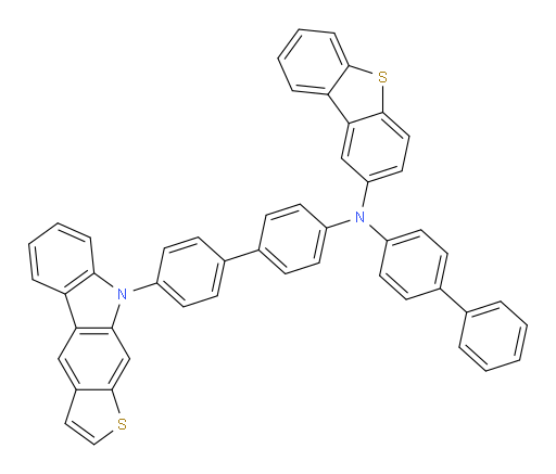 N-(4'-(9H-thieno[2,3-b]carbazol-9-yl)-[1,1'-biphenyl]-4-yl)-N-([1,1'-biphenyl]-4-yl)dibenzo[b,d]thiophen-2-amine
