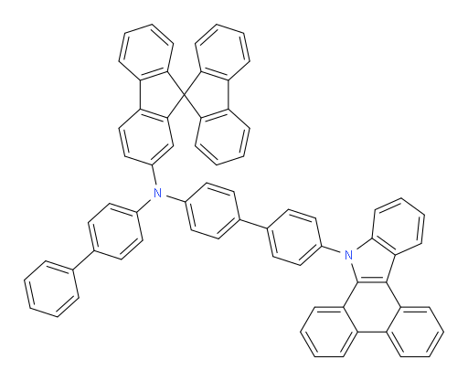 N-(4'-(9H-dibenzo[a,c]carbazol-9-yl)-[1,1'-biphenyl]-4-yl)-N-([1,1'-biphenyl]-4-yl)-9,9'-spirobi[fluoren]-2-amine